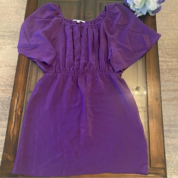 Amanda Uprichard Purple Silk Blouse/Dress - Picture 1 of 13